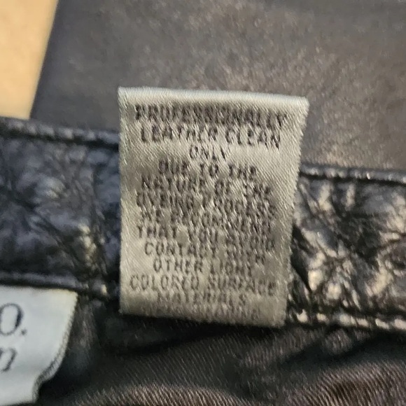 Vintage Black Leather Pants by Style & Co - Picture 4 of 4